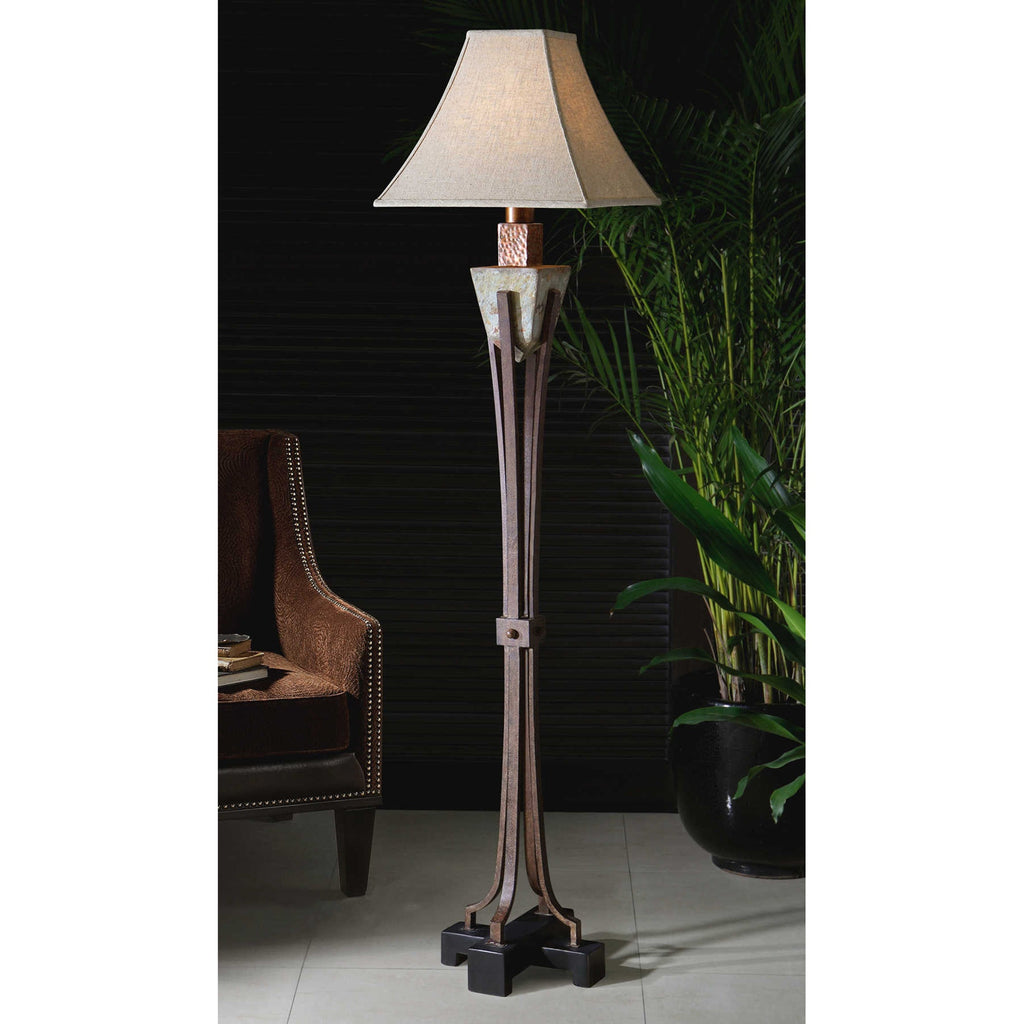 Slate Metal Floor Lamp