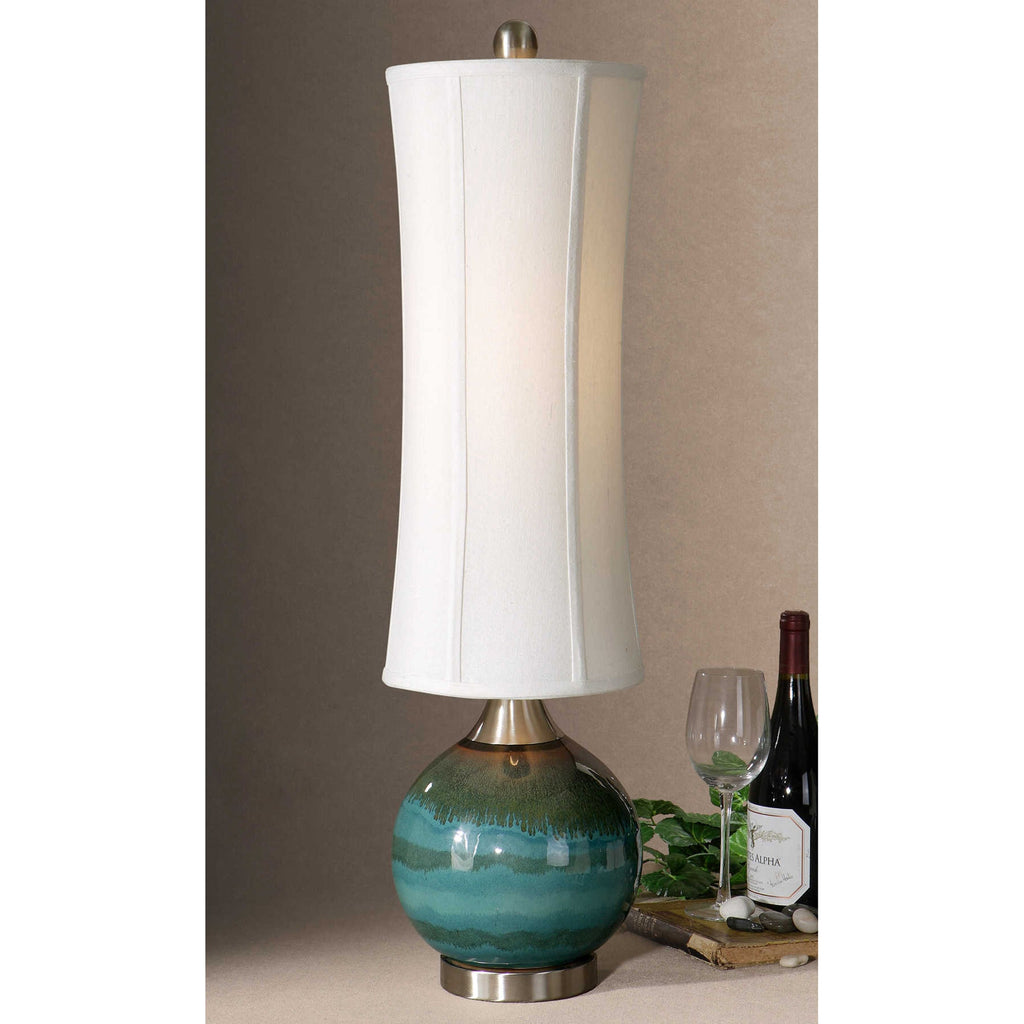 Atherton Blue Buffet Lamp