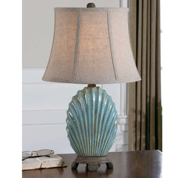 Seashell Blue Buffet Lamp