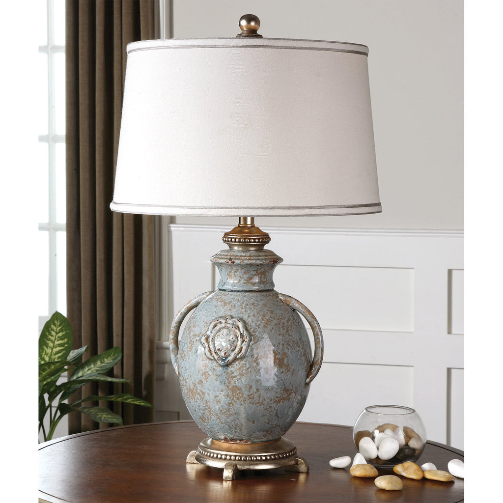 Cancello Blue Glaze Lamp