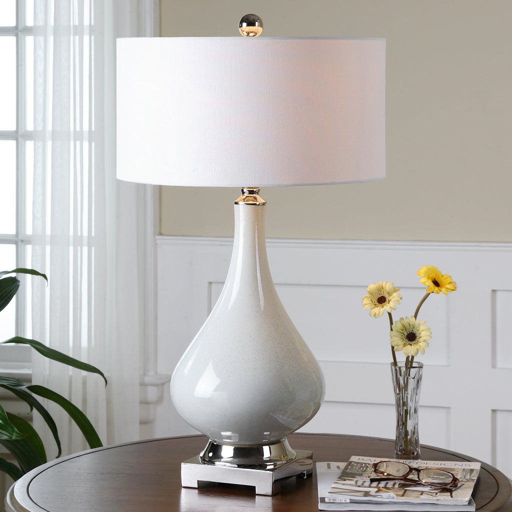 Helton White Table Lamp