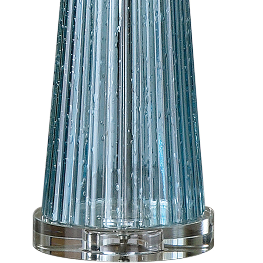 Navier Blue Glass Table Lamp