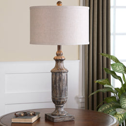 Agliano Aged Dark Pecan Lamp