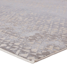 Kevin O'Brien by Jaipur Living Sierra Geometric Gray/ Taupe Runner Rug