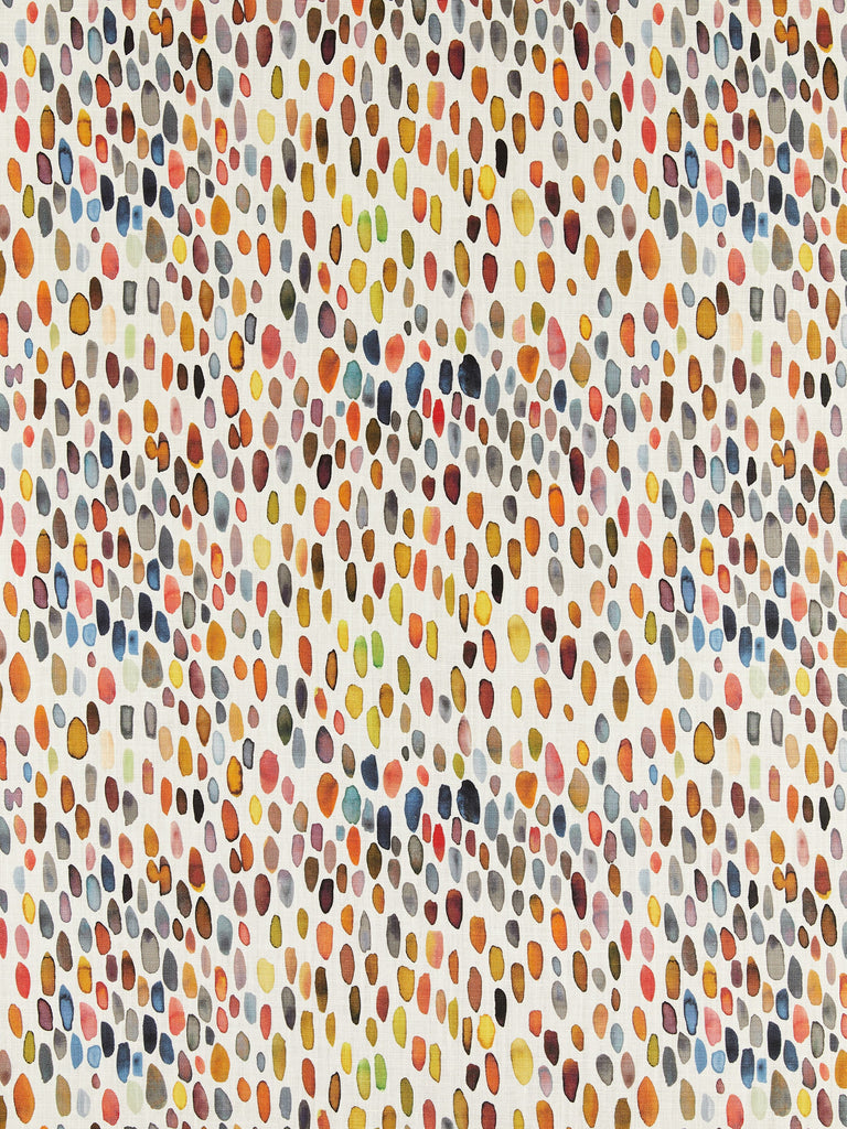 Jamboree Linen Print - Blue / Multi