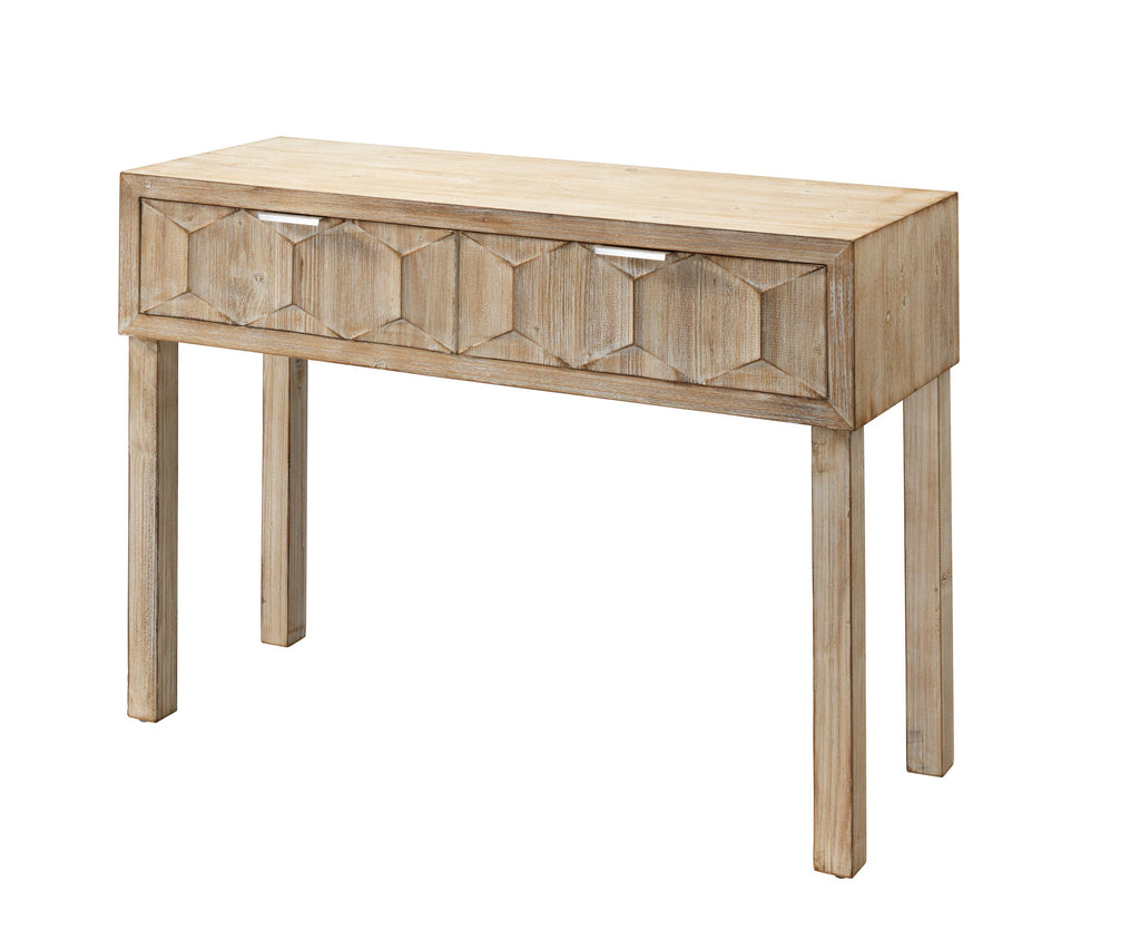 Juniper Two Drawer Console-Grey