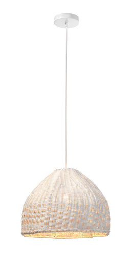 Swell Basket Pendant-White