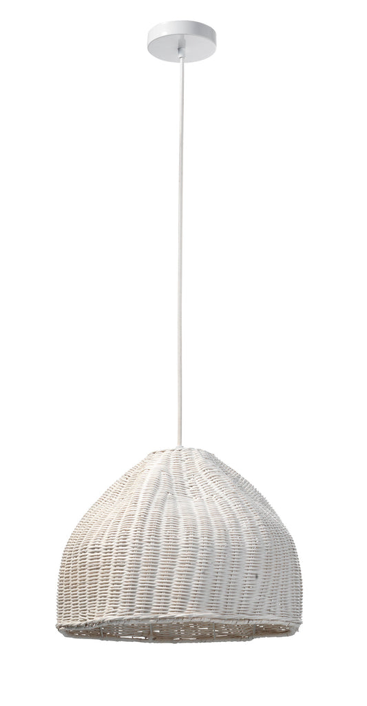 Swell Basket Pendant-White