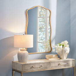 Aurora Wavy Iron Wall Mirror