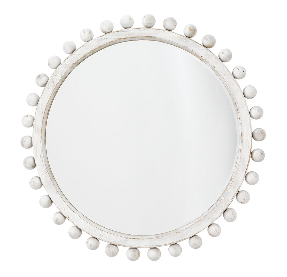 Brighton Mirror-White Washed