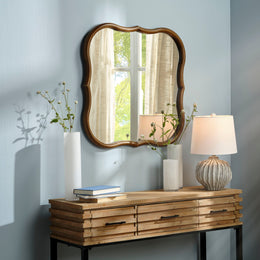 Daisy Wood Wall Mirror