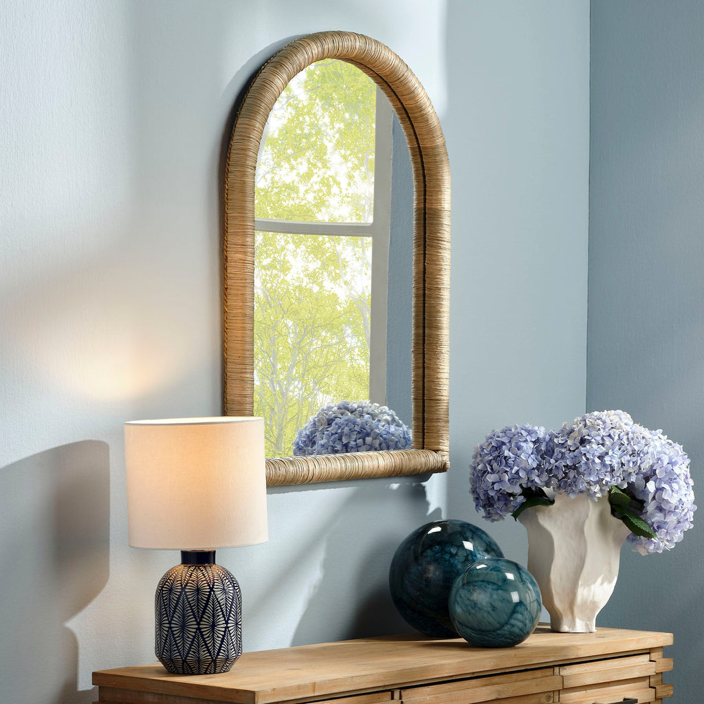 Hilltop Seagrass Arch Wall Mirror