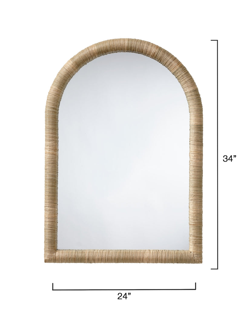 Hilltop Seagrass Arch Wall Mirror