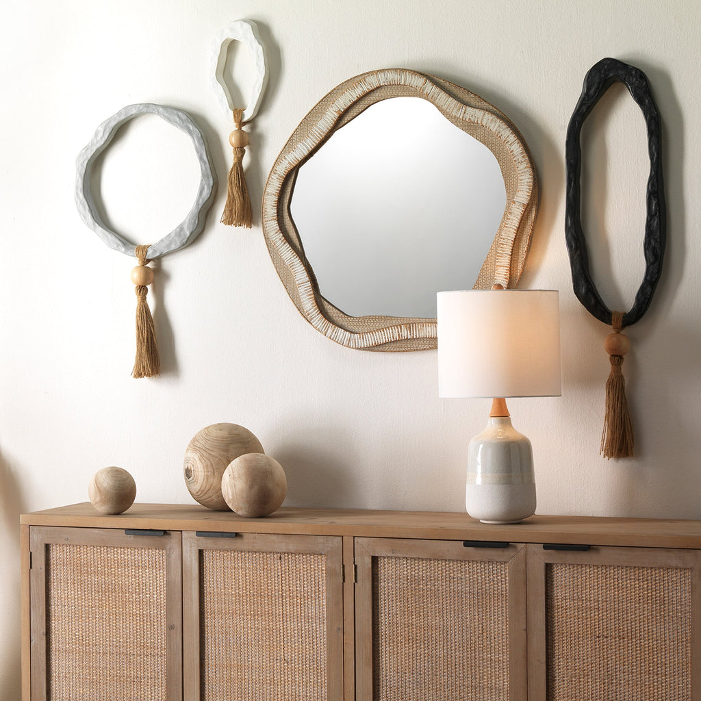 River Organic Mirror-Beige-Cream