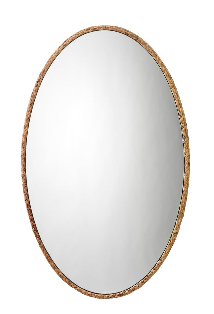 Sparrow Braided Oval Mirror-Natural