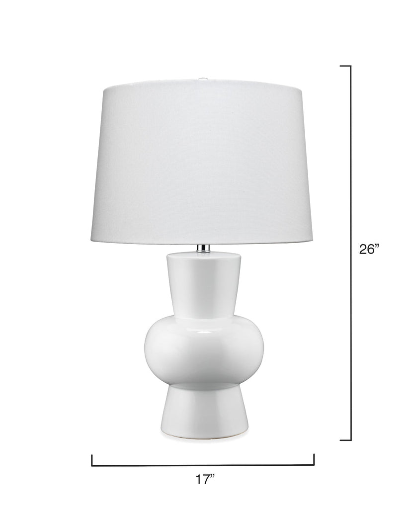 Clementine Table Lamp-White-LS9CLEMWHIT