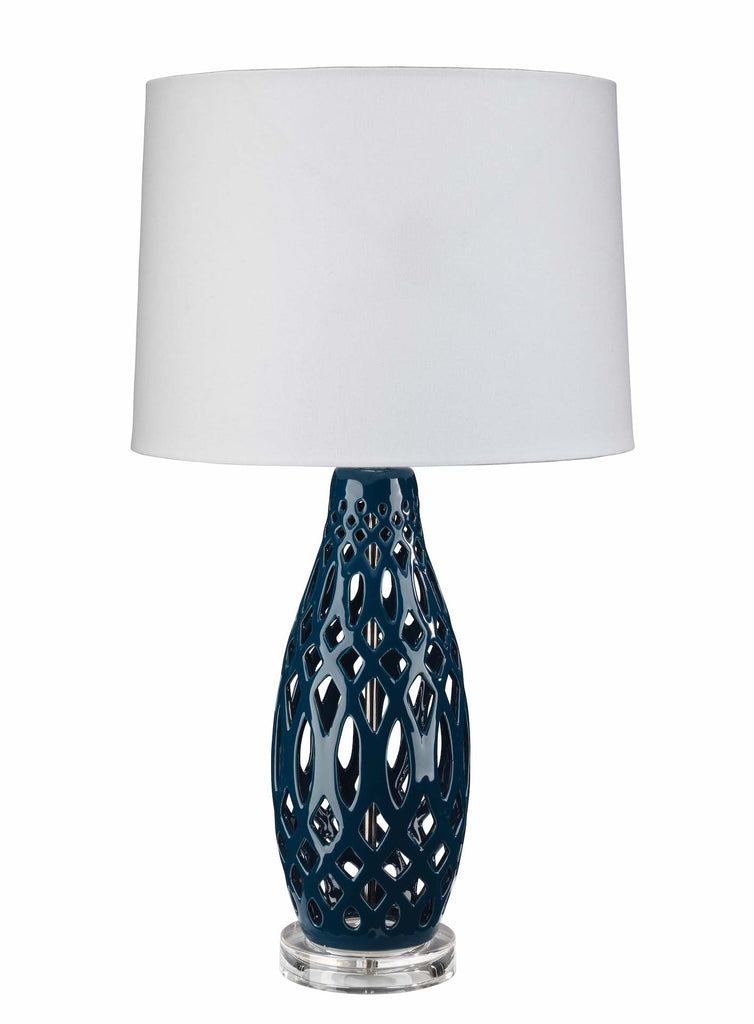 Filigree Table Lamp-Blue-LS9FILIGRENV