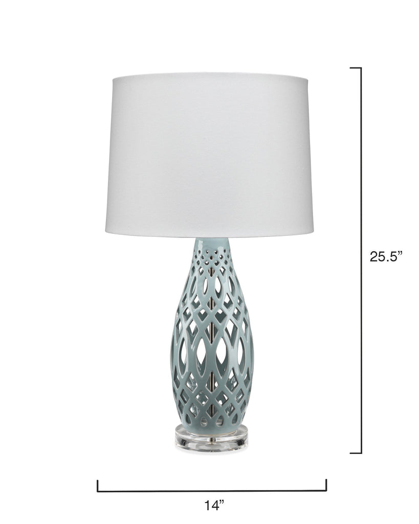 Filigree Table Lamp-Blue-LS9FILIGREPB