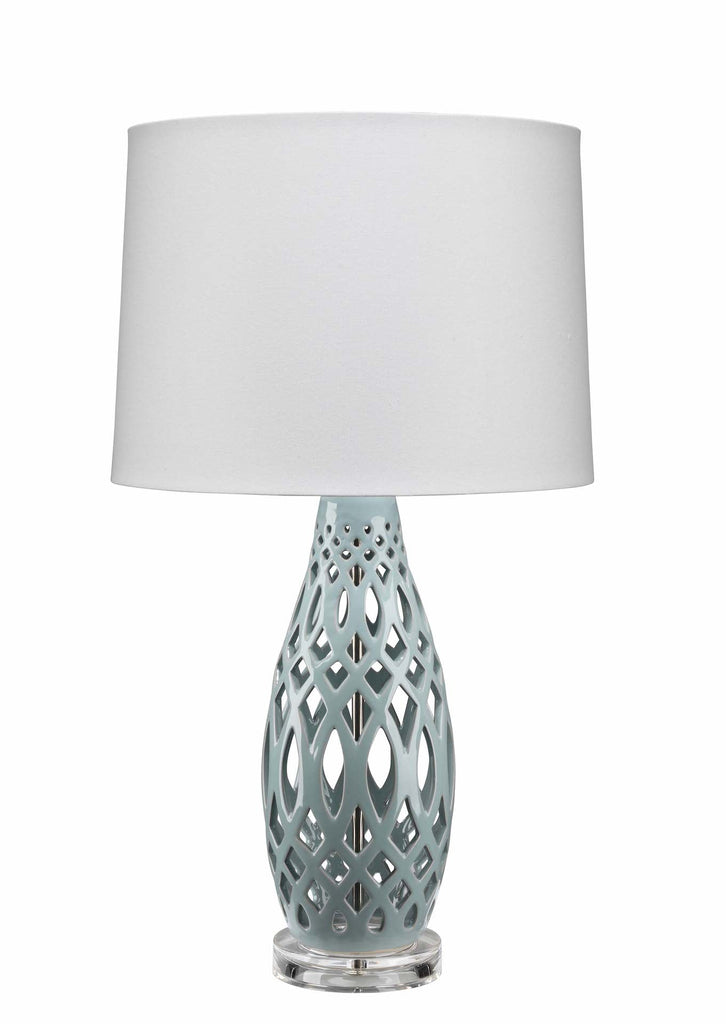 Filigree Table Lamp-Blue-LS9FILIGREPB