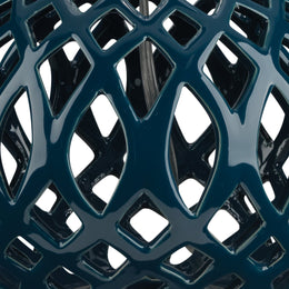 Fretwork Table Lamp-Navy Blue-LS9FRETNAV