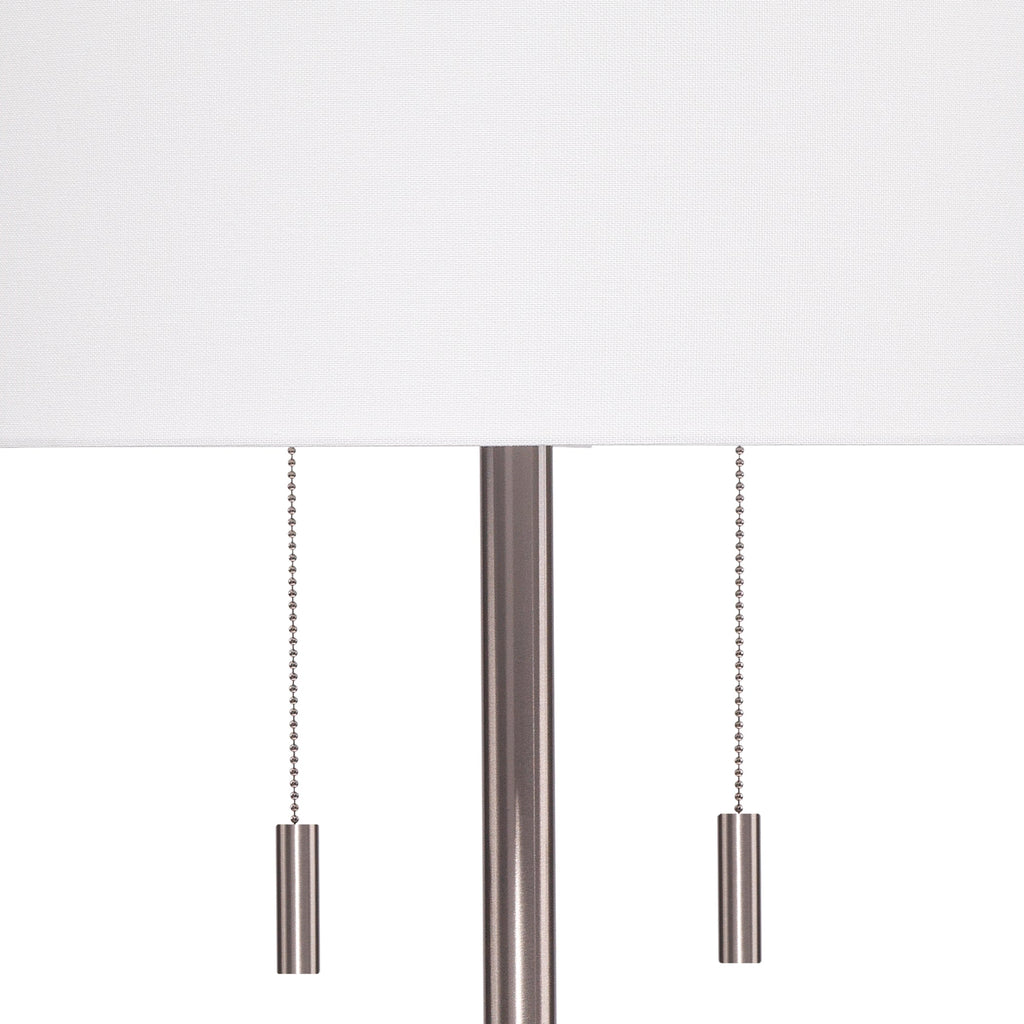 Lincoln Floor Lamp-Silver