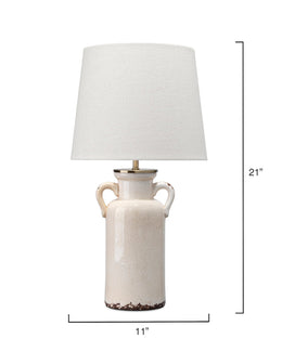 Piper Ceramic Table Lamp-Cream