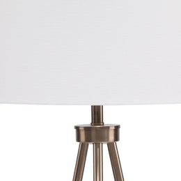 Tri-pod Floor Lamp-Antique Brass