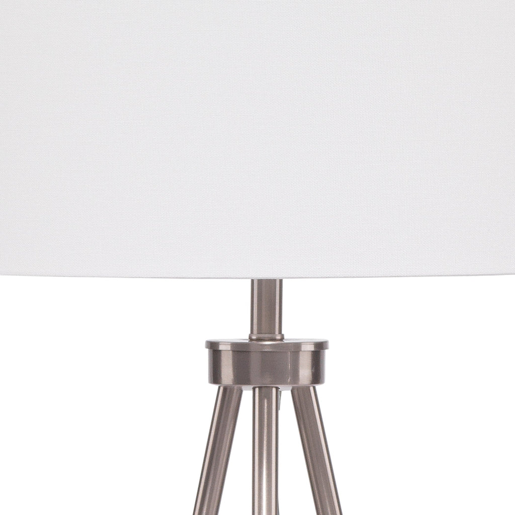 Tri-pod Floor Lamp-Nickel