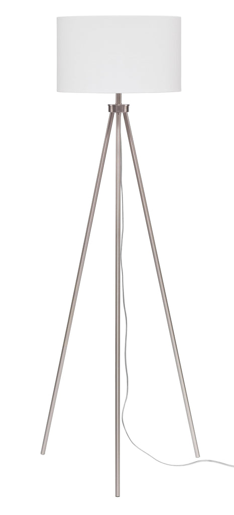 Tri-pod Floor Lamp-Nickel