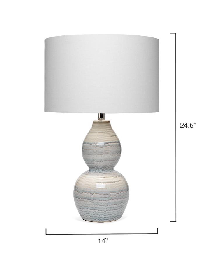 Catalina Wave Table Lamp-White-Blue