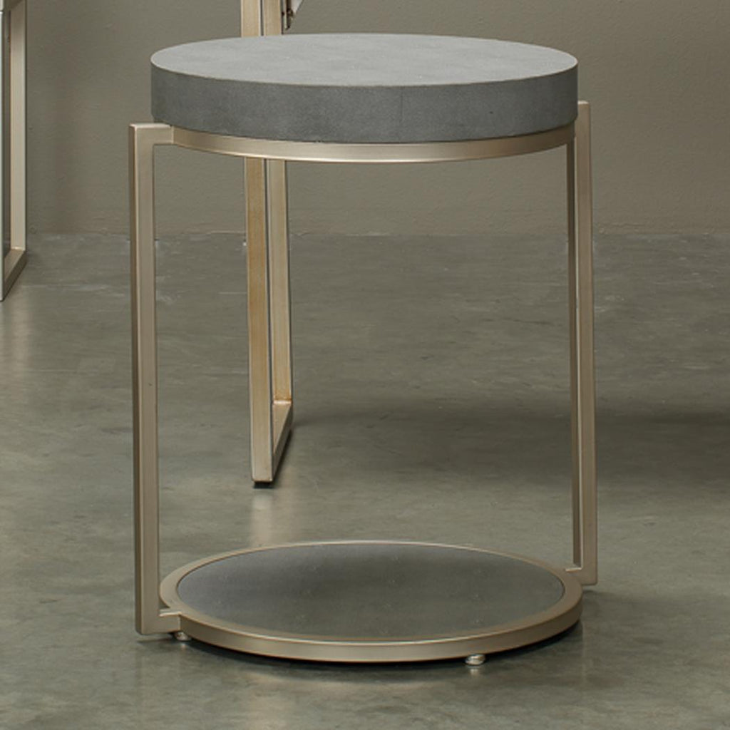 Chester Round Side Table-Grey