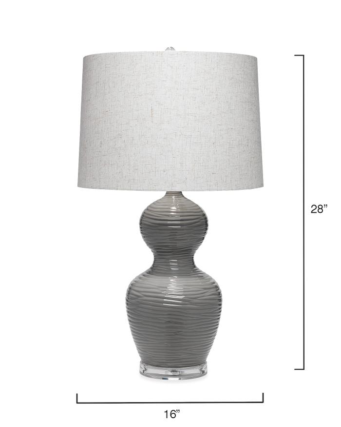 Ezra Table Lamp-Grey