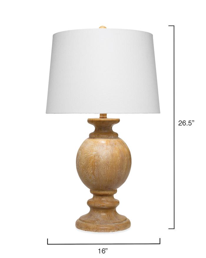 Faye Table Lamp-Brown