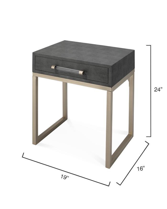 Kain Side Table-Grey-LSKAINSTD