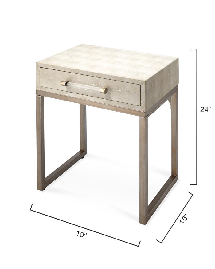 Kain Side Table-Cream-LSKAINSTI