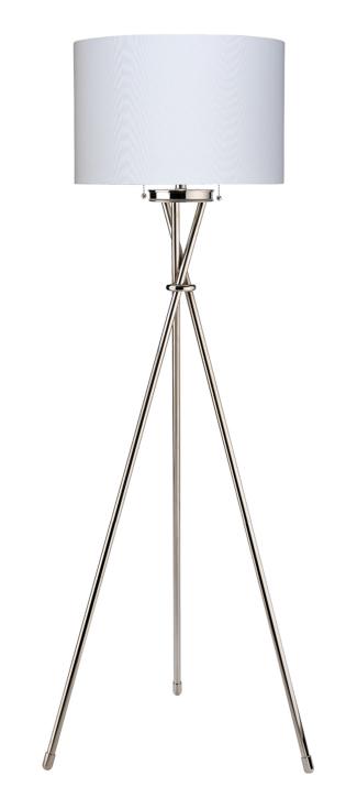 Manny Floor Lamp-Nickel