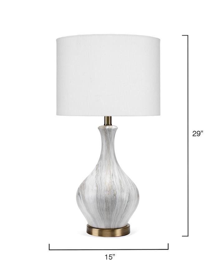 Mila Table Lamp-Grey