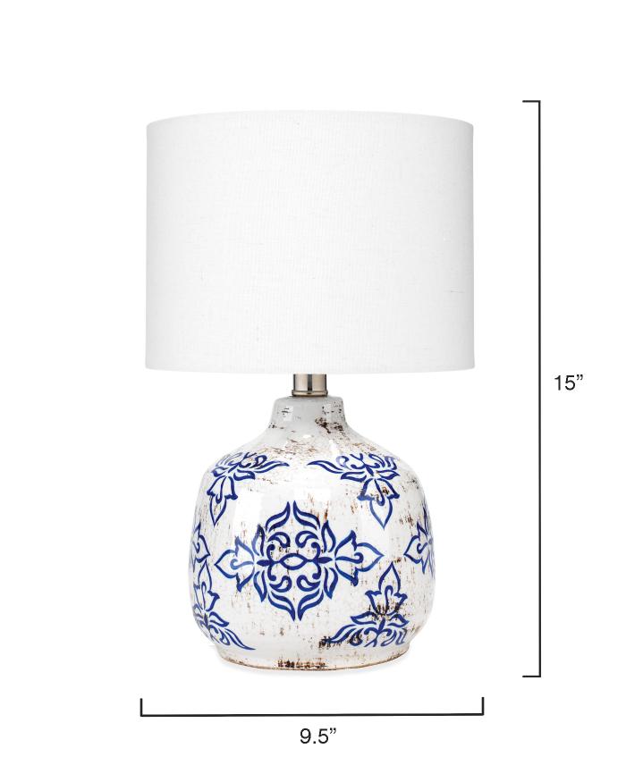 Ruby Table Lamp-Blue