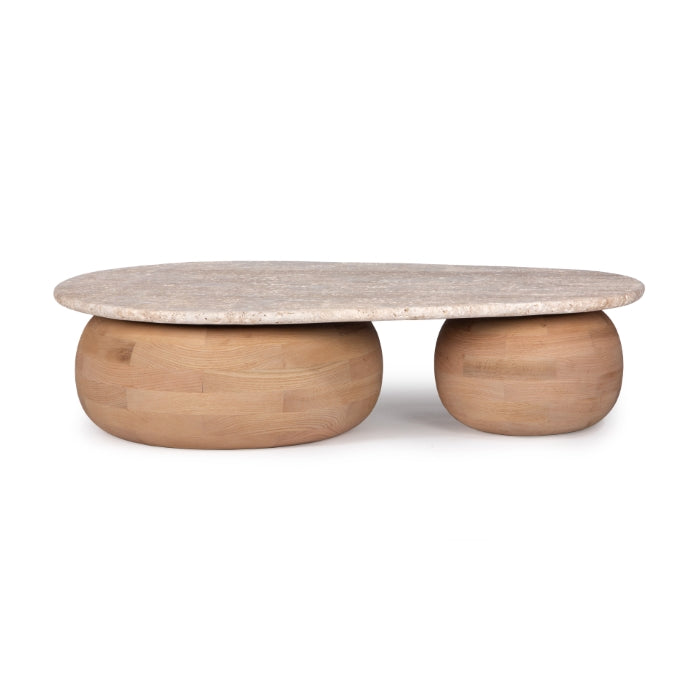 Pondus Travertine Oak Coffee Table