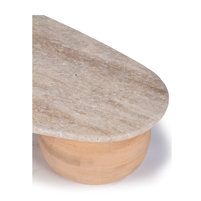 Pondus Travertine Oak Coffee Table