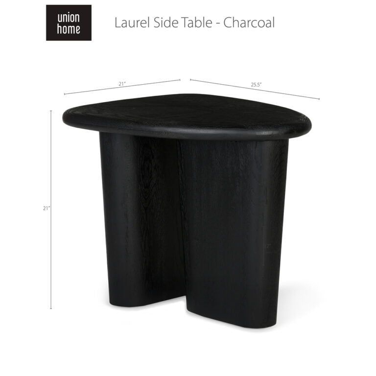 Laurel Side Table – Charcoal