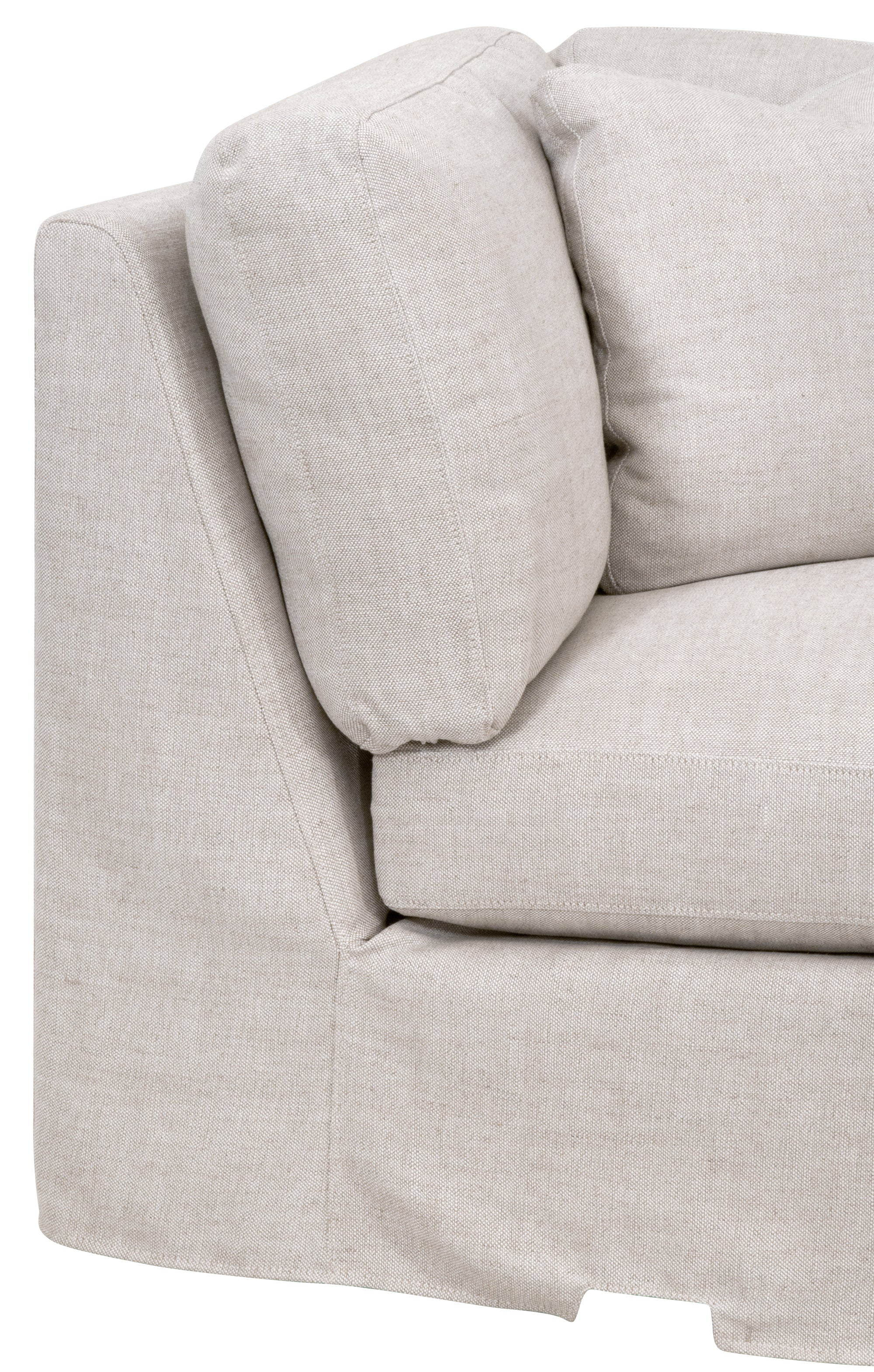 Lena Modular Slope Arm Slipcover Corner Chair