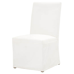 Levi Slipcover Dining Chair, Set of 2, LiveSmart Peyton-Pearl