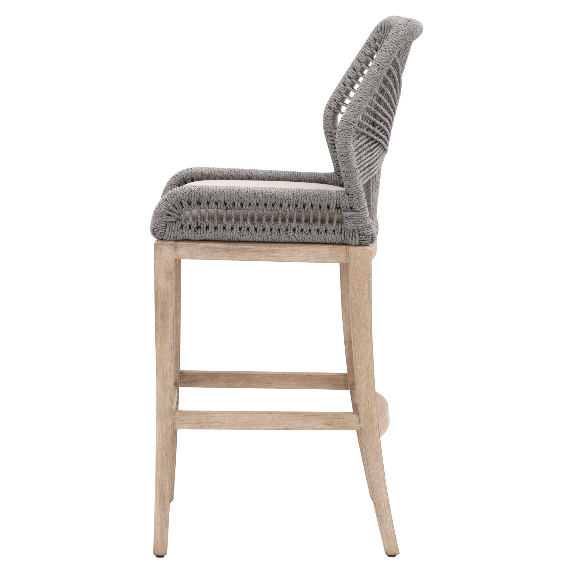 Loom Barstool, Platinum Rope