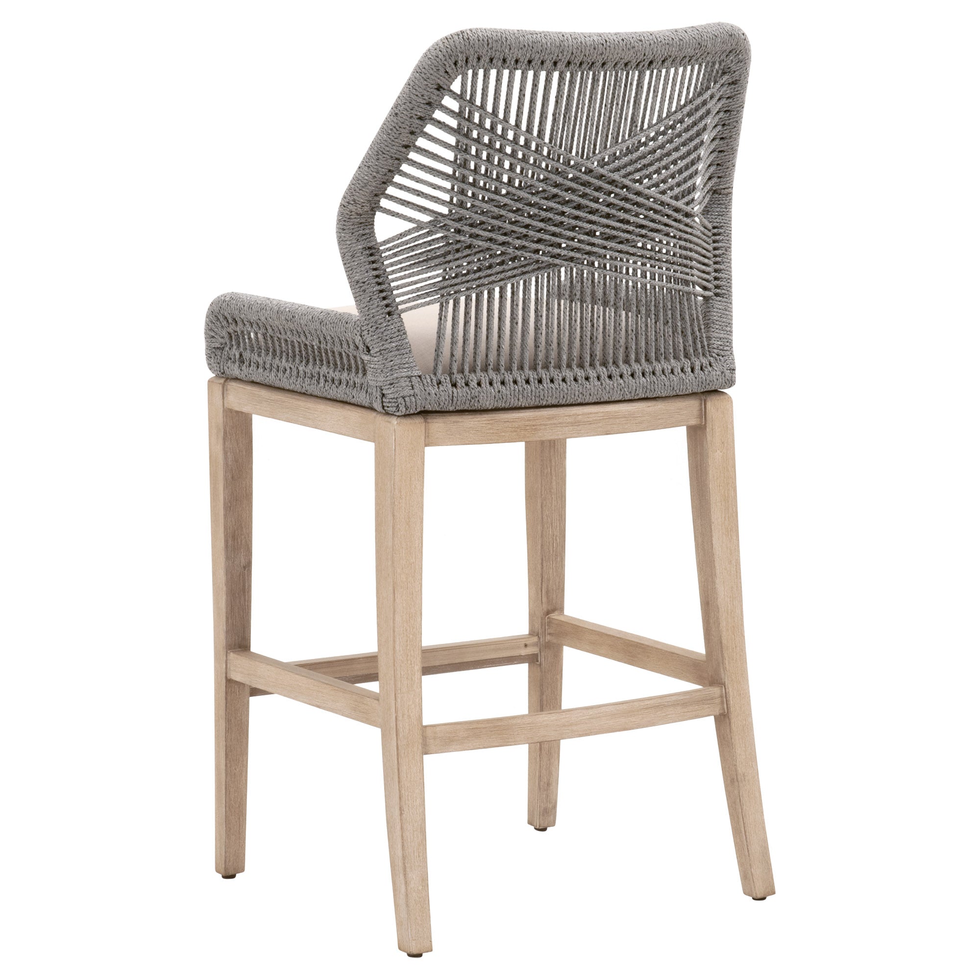 Loom Barstool, Platinum Rope