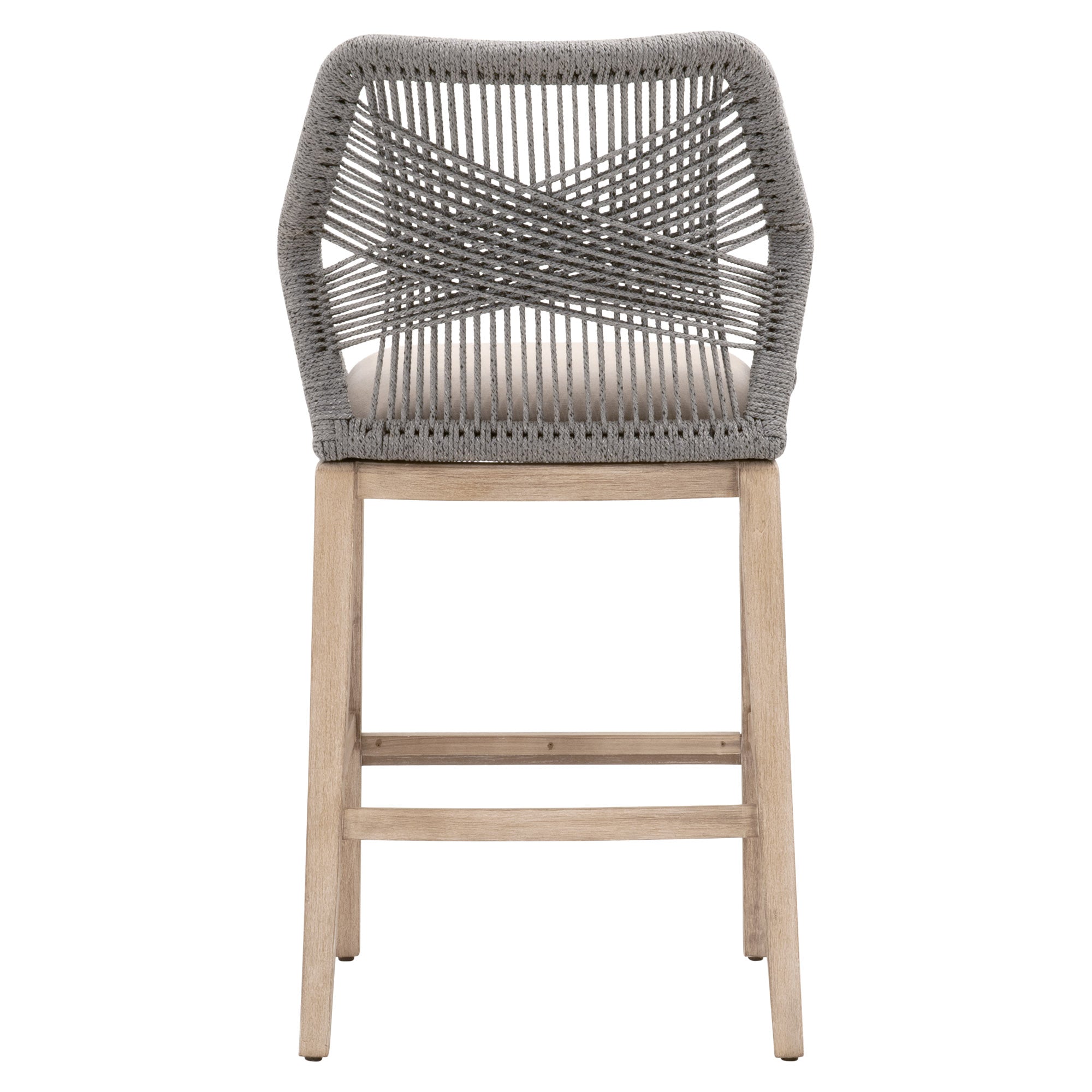 Loom Barstool, Platinum Rope