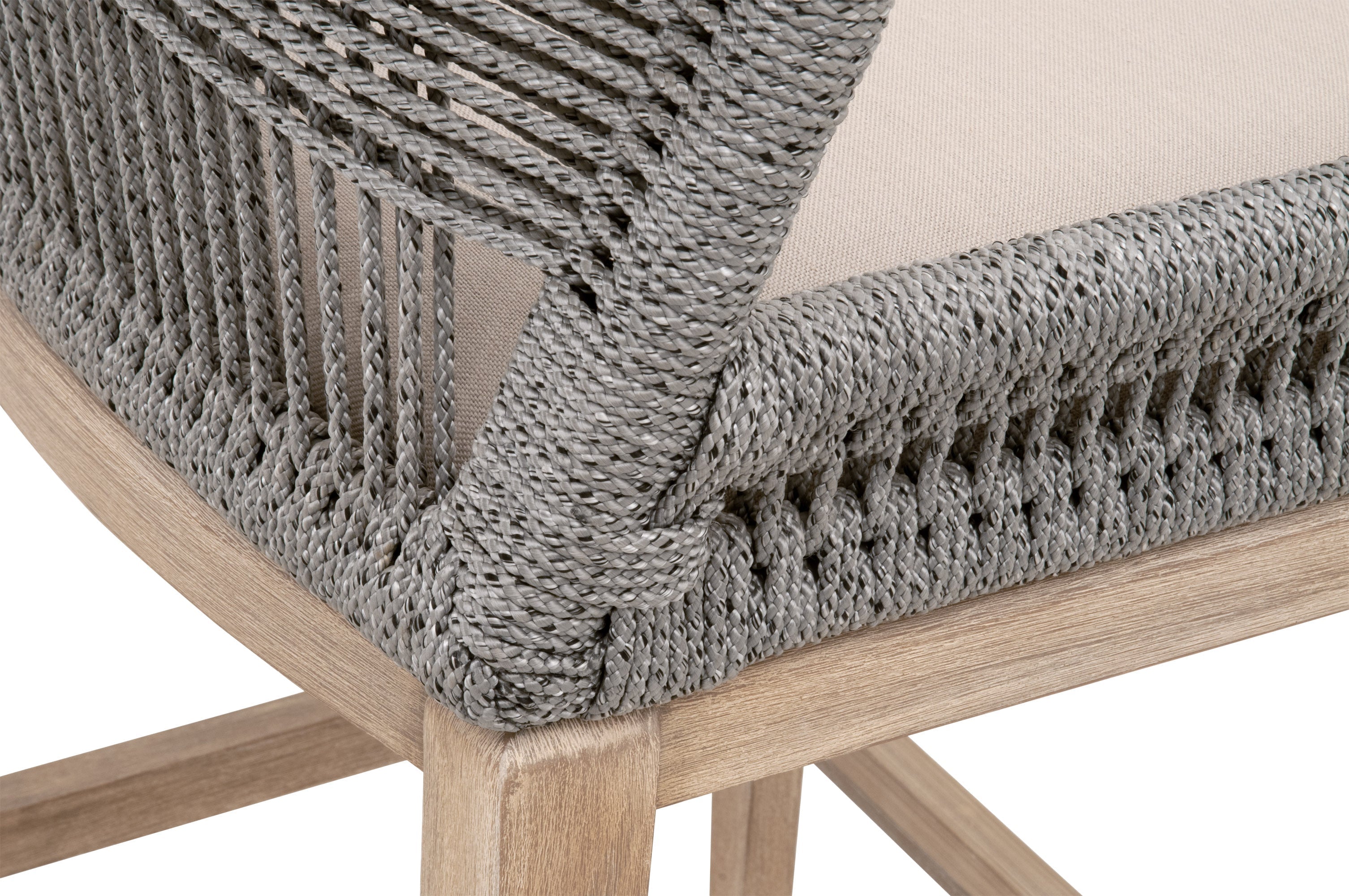 Loom Barstool, Platinum Rope