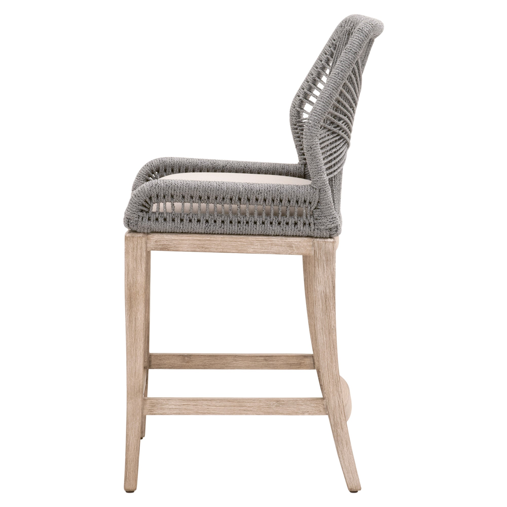 Loom Counter Stool, Platinum Rope