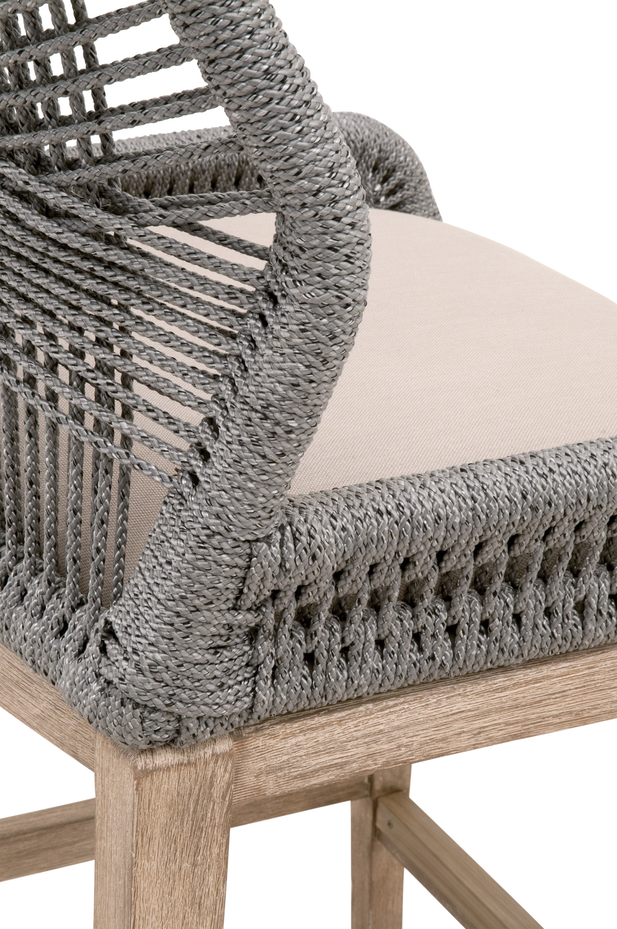 Loom Counter Stool, Platinum Rope