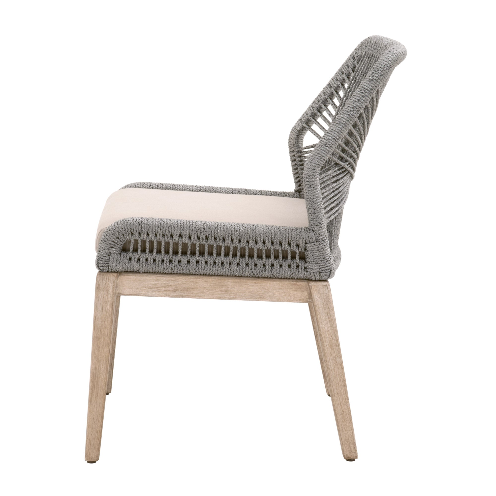 Loom Dining Chair, Set of 2, Platinum Rope